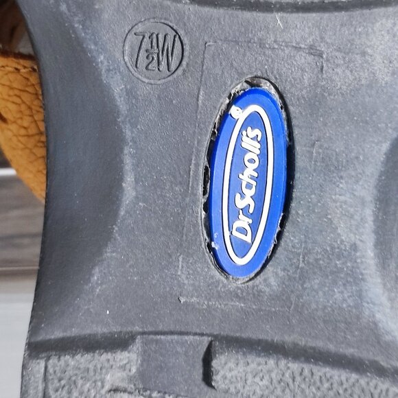 Dr. Scholl's Sandals suede women's size 7 1/2 brown Double Air-pillo insole - Picture 8 of 11